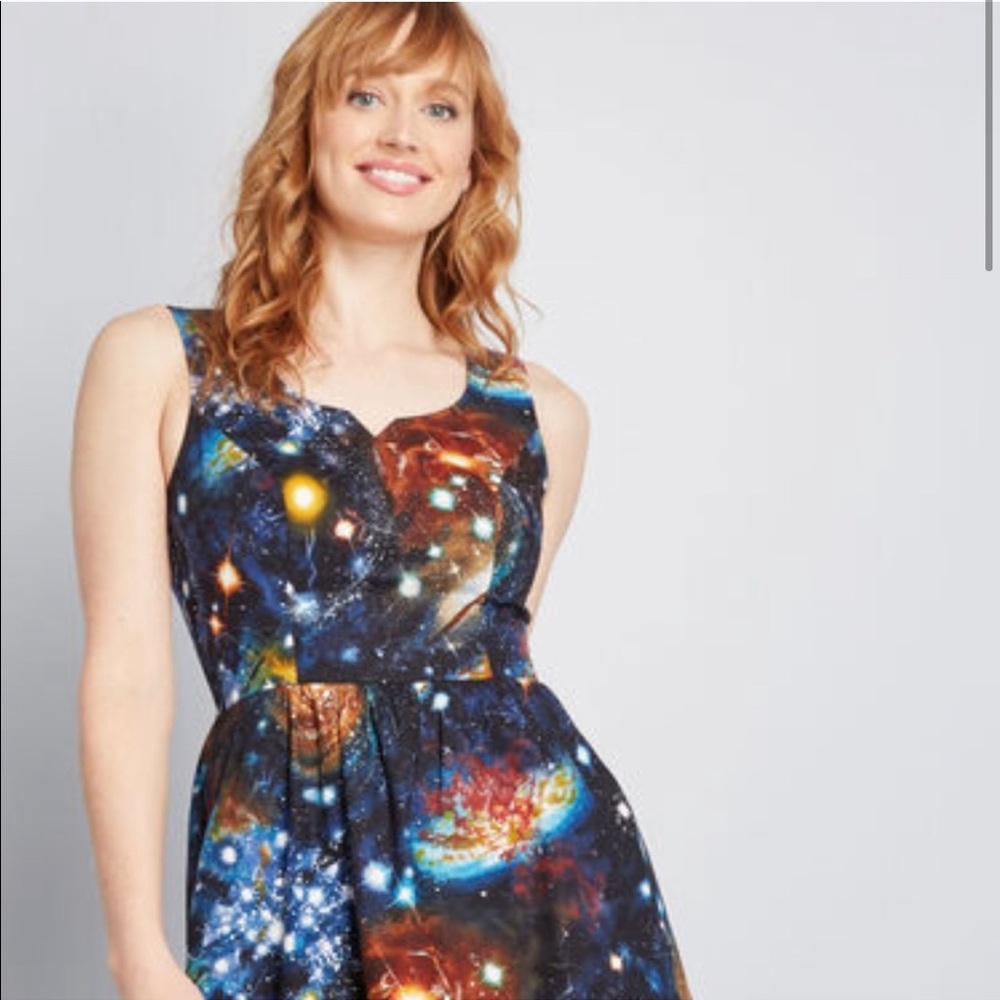 ModCloth hearts and solar system dress